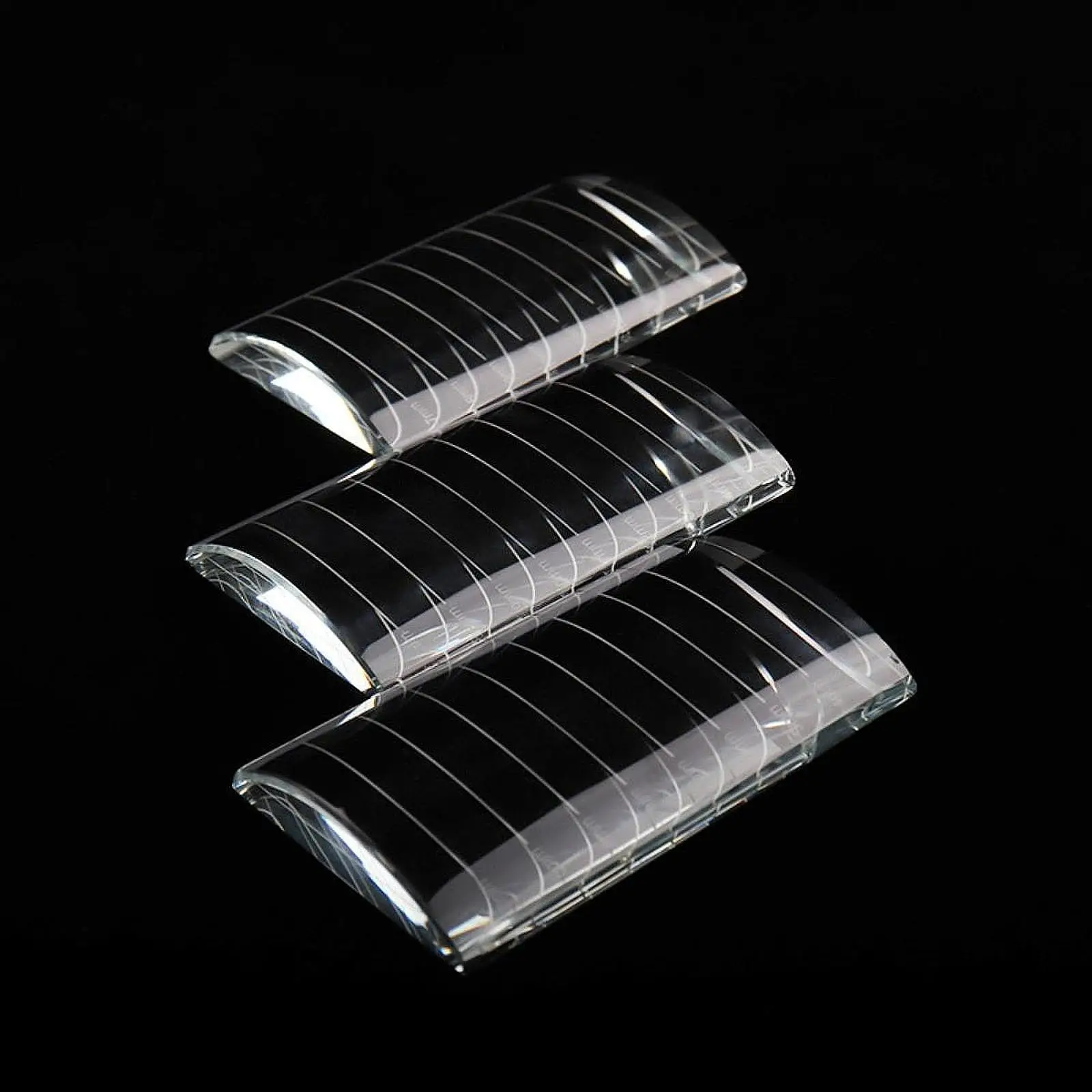 3 Pieces Eyelash Extension Pallet Glass,Lash Extension under Eye Pads for DIY Lashes Extension Supplies,Eyelash Lifting Tool