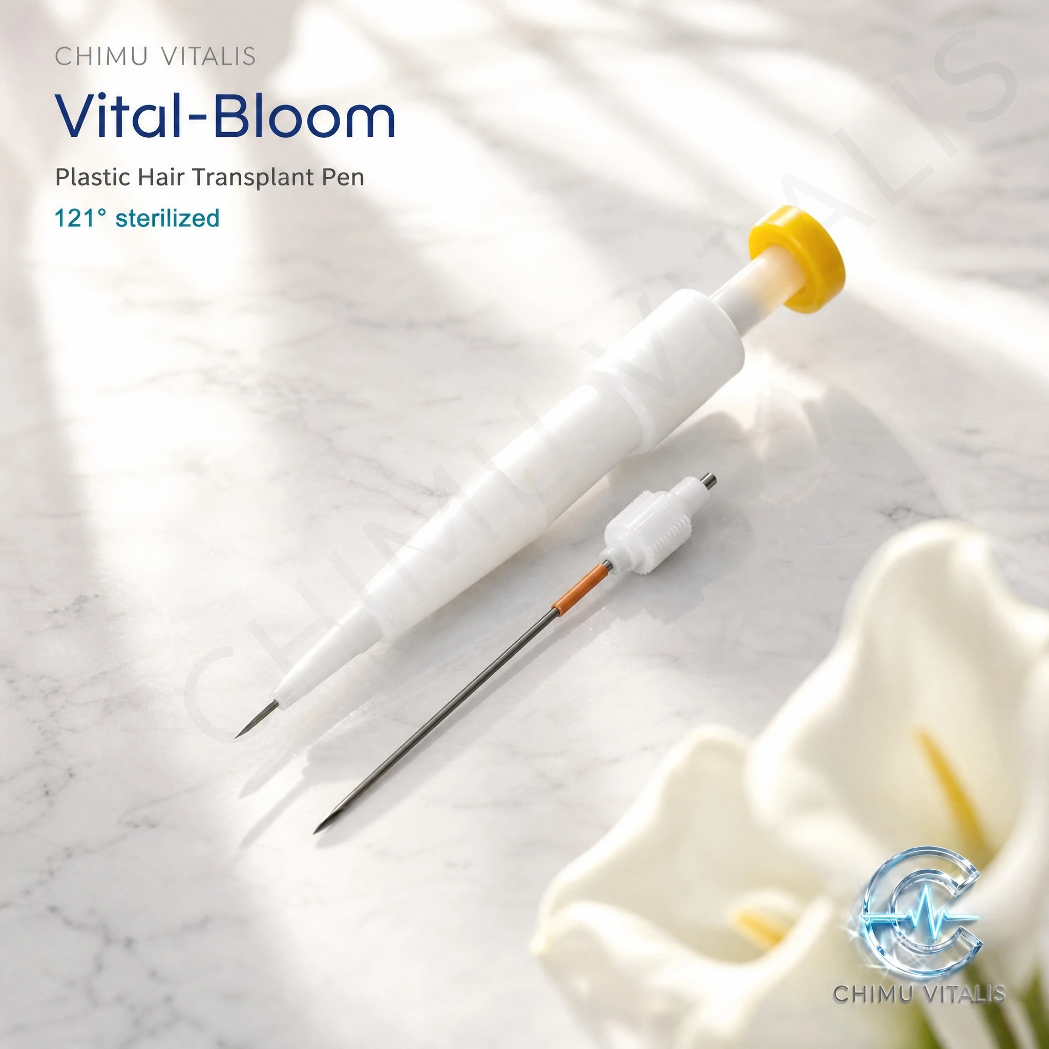 【CHIMU VITALIS】Multi‑Size Hair Transplant Precision Pen Tool 0.6mm 0.7mm 0.8mm 0.9mm 1.0mm 1.1mm 1.2mm
