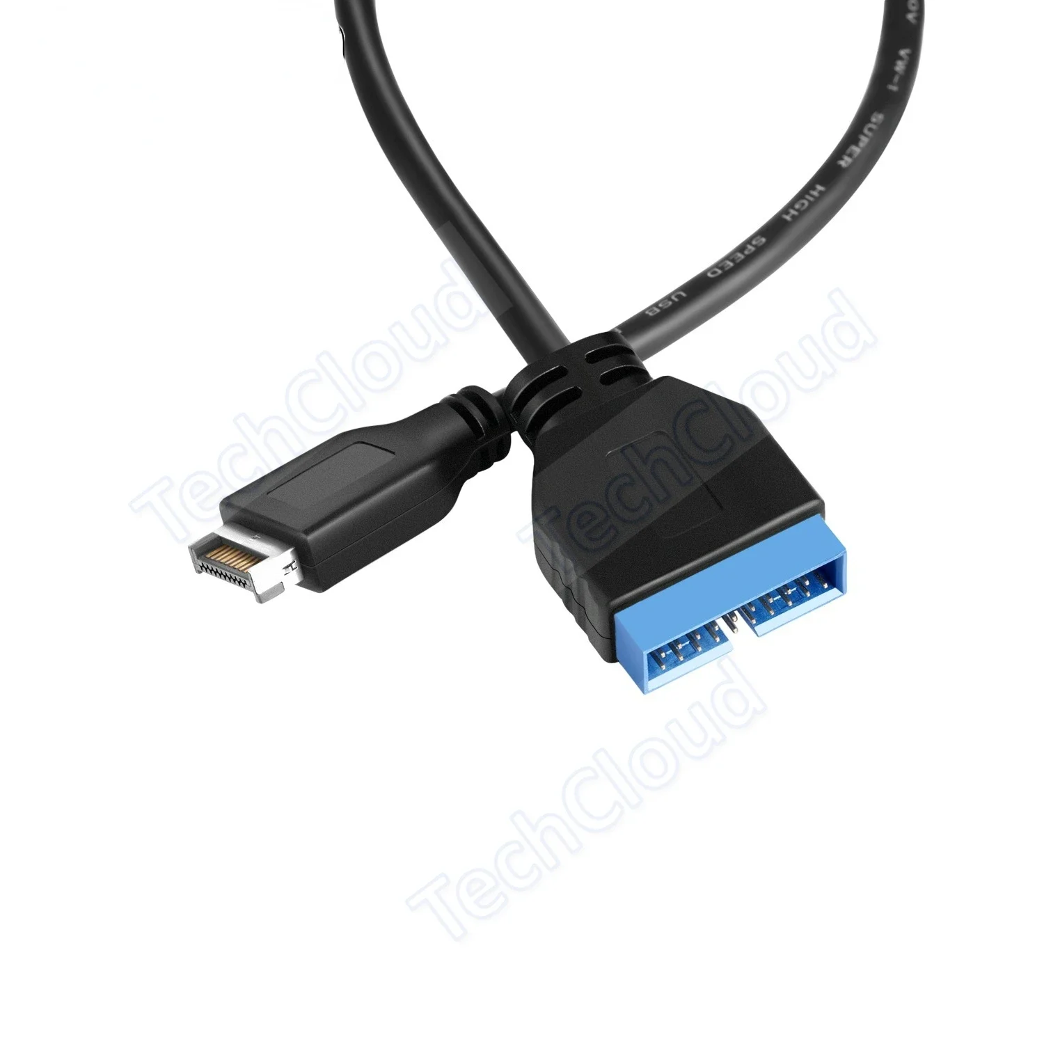 Cable de conexión de computadora de extensión pública USB 3.0 tipo E a IDC20P, cable de expansión de conversión de placa base