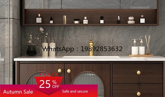 

bathroom cabinet combination floor slate double basin washbasin toilet