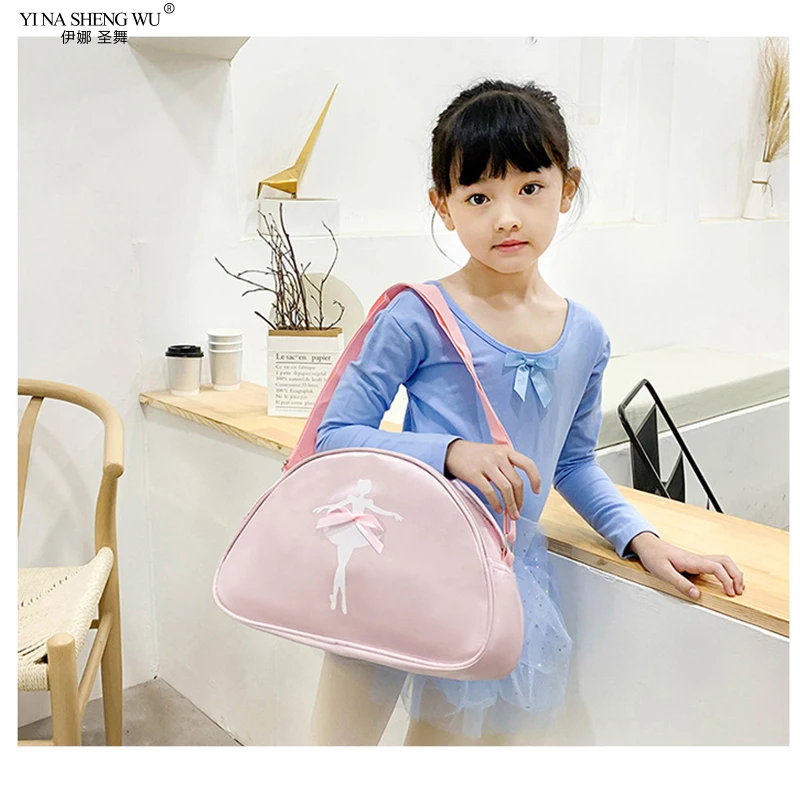 Ballet Dance Bags Lace Handbag Girls Lovely Backpack Baby Package Ballet Bag Handbag One Shoulder Bag Waterproof Princess Bag