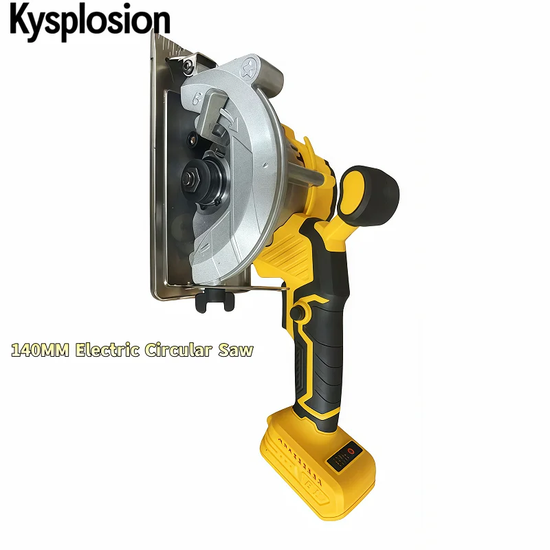 

140 мм бесщеточная электрическая циркулярная пила с внешним ротором, беспроводная высокая мощность, режущие деревообрабатывающие электроинструменты для аккумулятора DeWalt 20 В