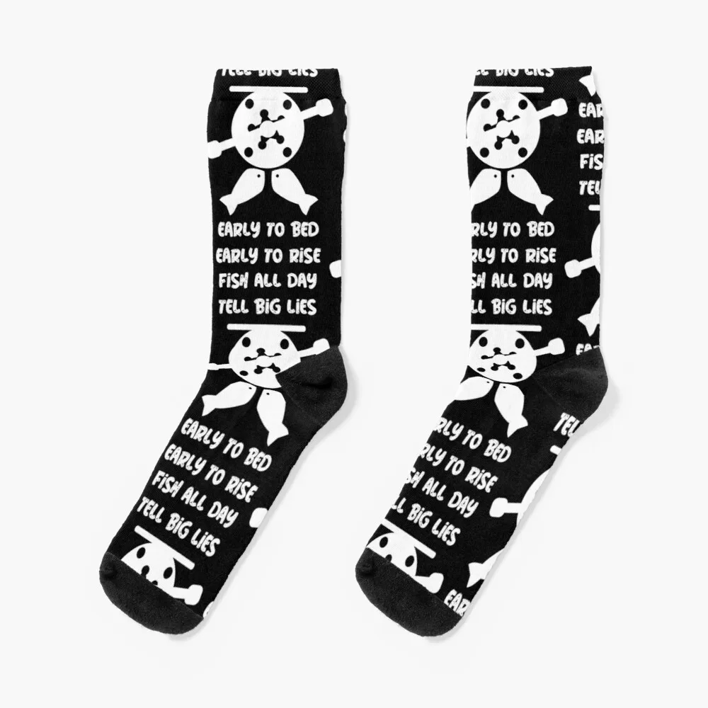 

Funny Novelty Fishing Gifts - Fun Fishing Prizes And Apparel - Original Fishing Socks Sheer Socks Men Stockings Compression