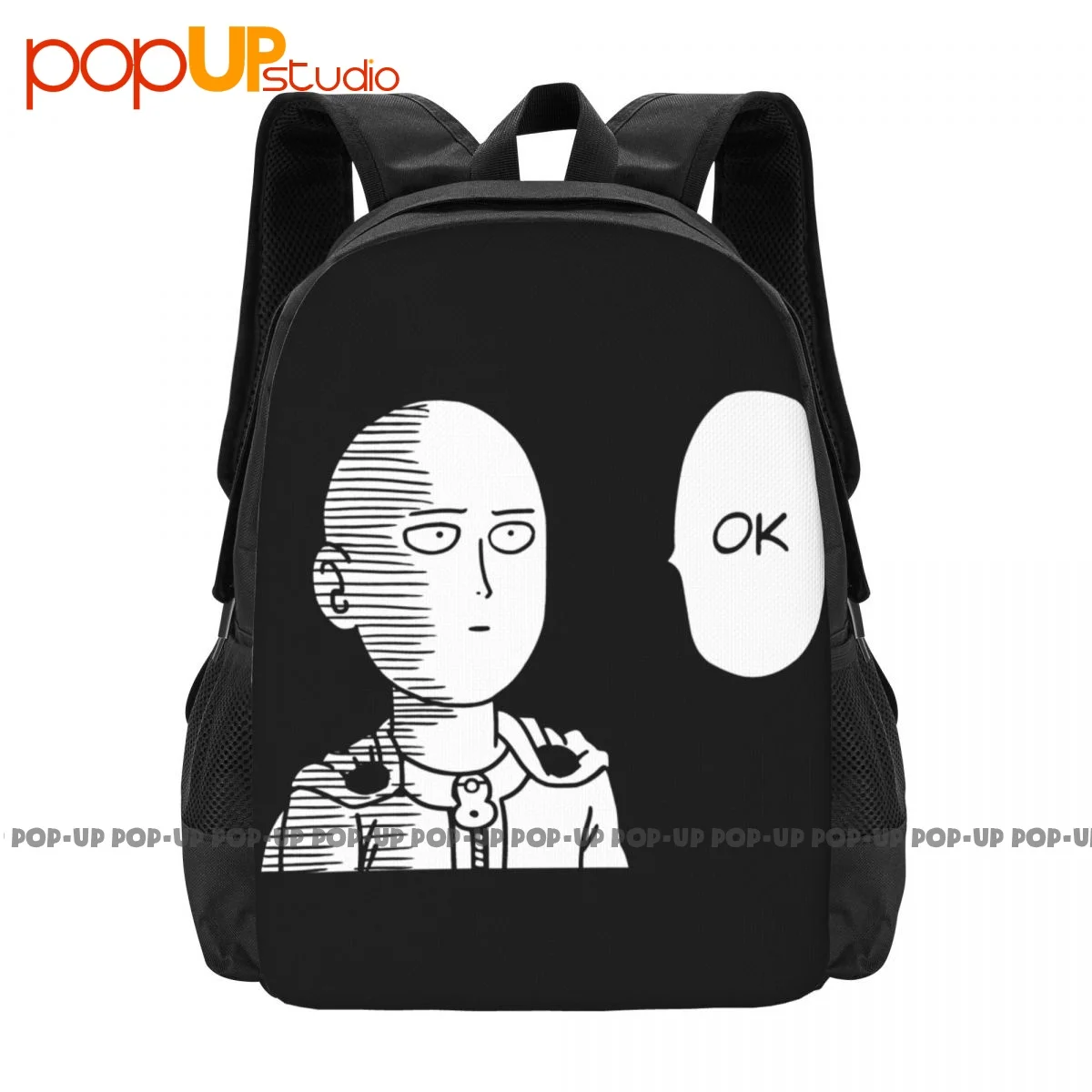 Ok One Punch Man Strongest Hero No Hair Saitama Backpack Large Capacity Hot Shoe Bag 3d Printing Large Capacity