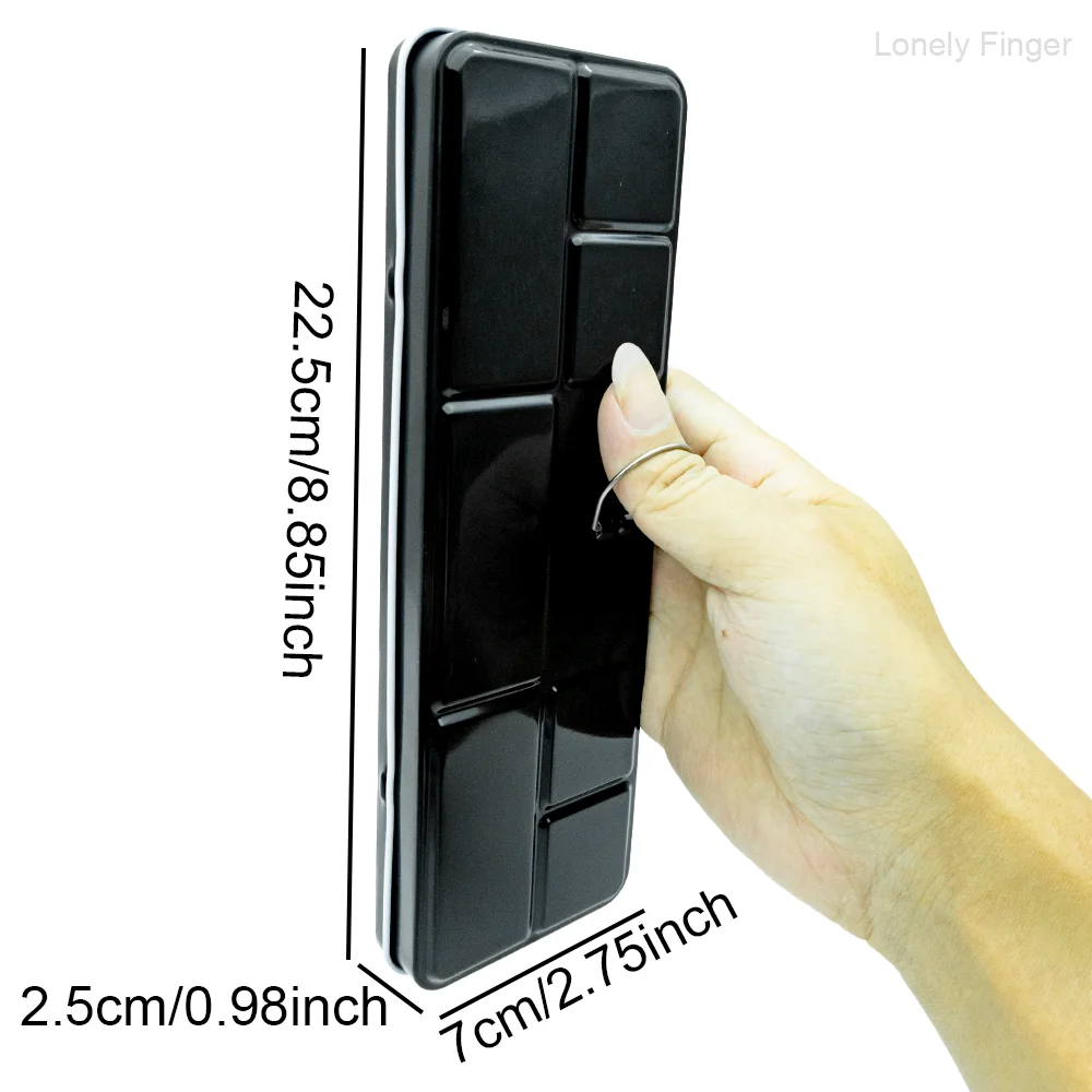 علبة طلاء علب ألوان مائية فارغة لفنان السفر، لوحة ألوان مائية متوسطة مع مقالي 14/26 قطعة