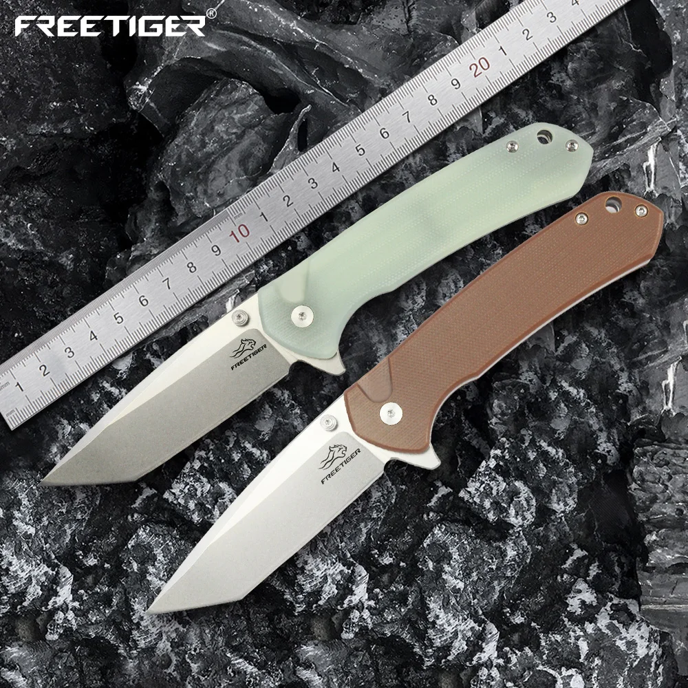 

FREETIGER NEW Folding Knife D2 Blade G10 Handle EDC Pocket Knife for Camping Hiking Hunting Survival Outdoor Tool Knives FT929