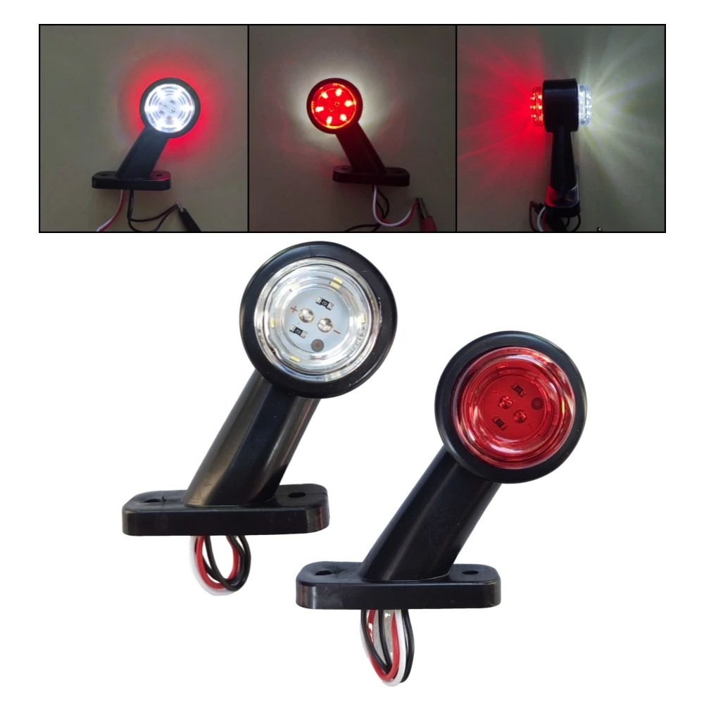 2Pcs Truck Rabbit Light 12V 24V Cargo Light LED Position Lamp Trailer Clearance Lights Side Marker