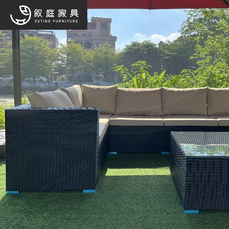 

Furniture Rattan Sofa Garden Multi-person Leisure Rattan Lounge Chair Combination Furniture