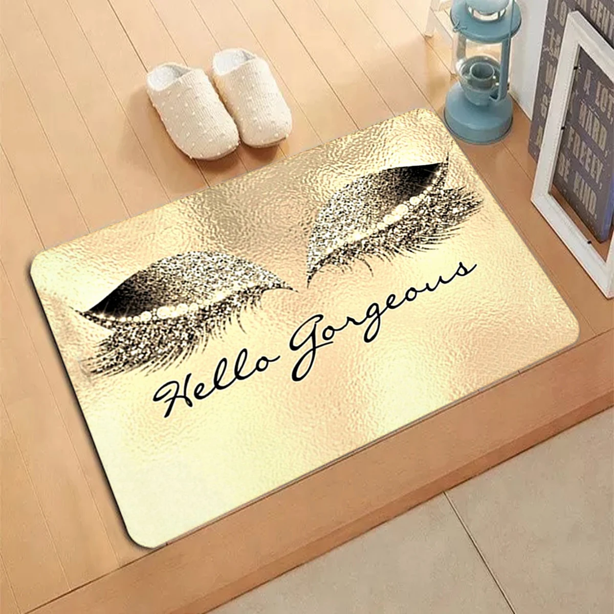 Hello Eye Pattern Carpet Entrance Doormat Non-slip Living Room Kitchen Bedroom Decor Rug Floor Mats Home Decor