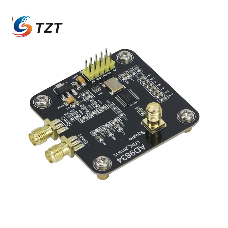 TZT AD9834 Signal Generator Module Circuit Board Sine Triangle Square Wave Output DDS Signal Source