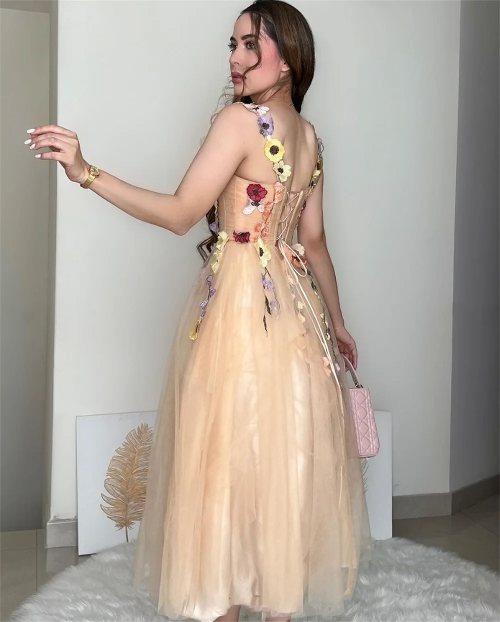 Jessica Champagne-Vestidos De graduación con flores bordadas, Vestidos De Noche, Vestidos De boda, Vestidos De fiesta formales, Vestidos De Noche