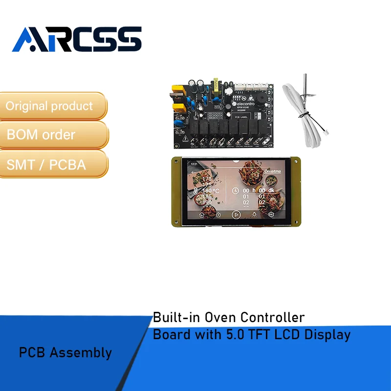 Papan Pengontrol Oven Terintegrasi dengan Layar LCD TFT 5.0