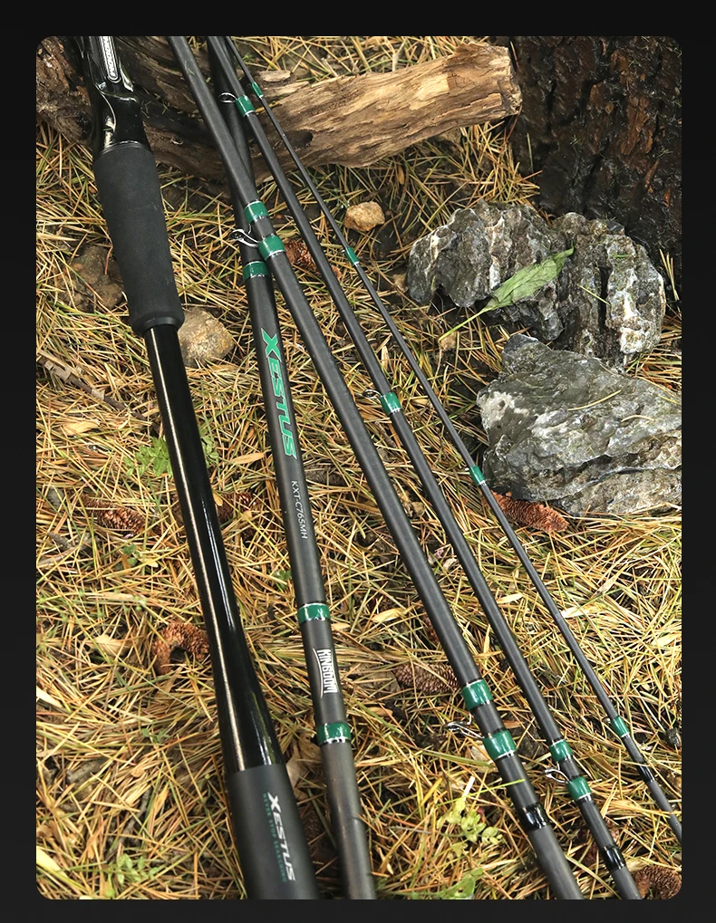 Kingdom Xestus Angelrute Spinning Casting 5 Abschnitte 2 m 2,1 m 2,16 m 2,28 m MF Action FUJI Carbon Rollenhalter Reise Angelruten – Detail 12
