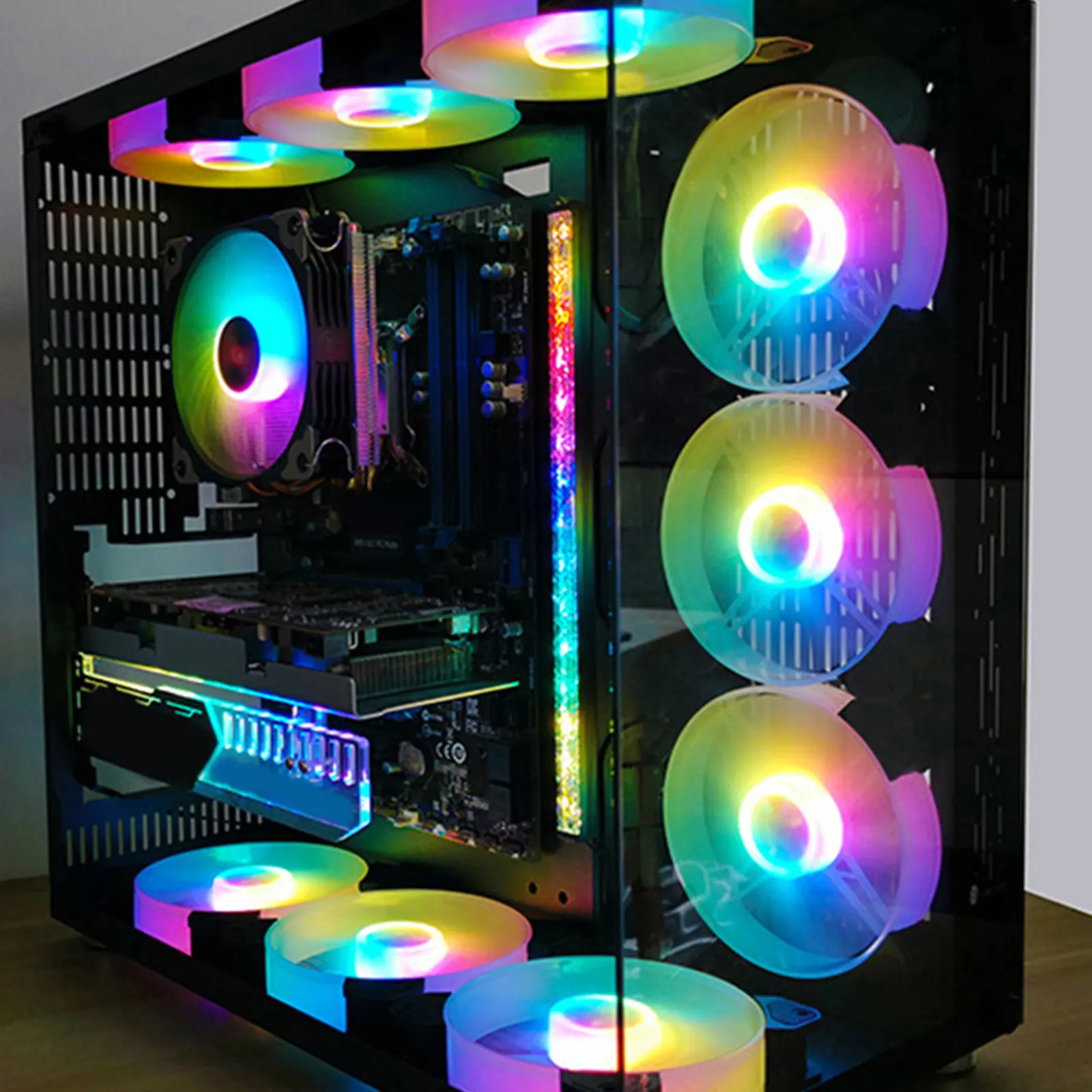 Computer Case Accessory 5V ARGB Light Bar Magnetic PC Chassis Lamp Aluminum RGB LED Strip for Desktop Decoration
