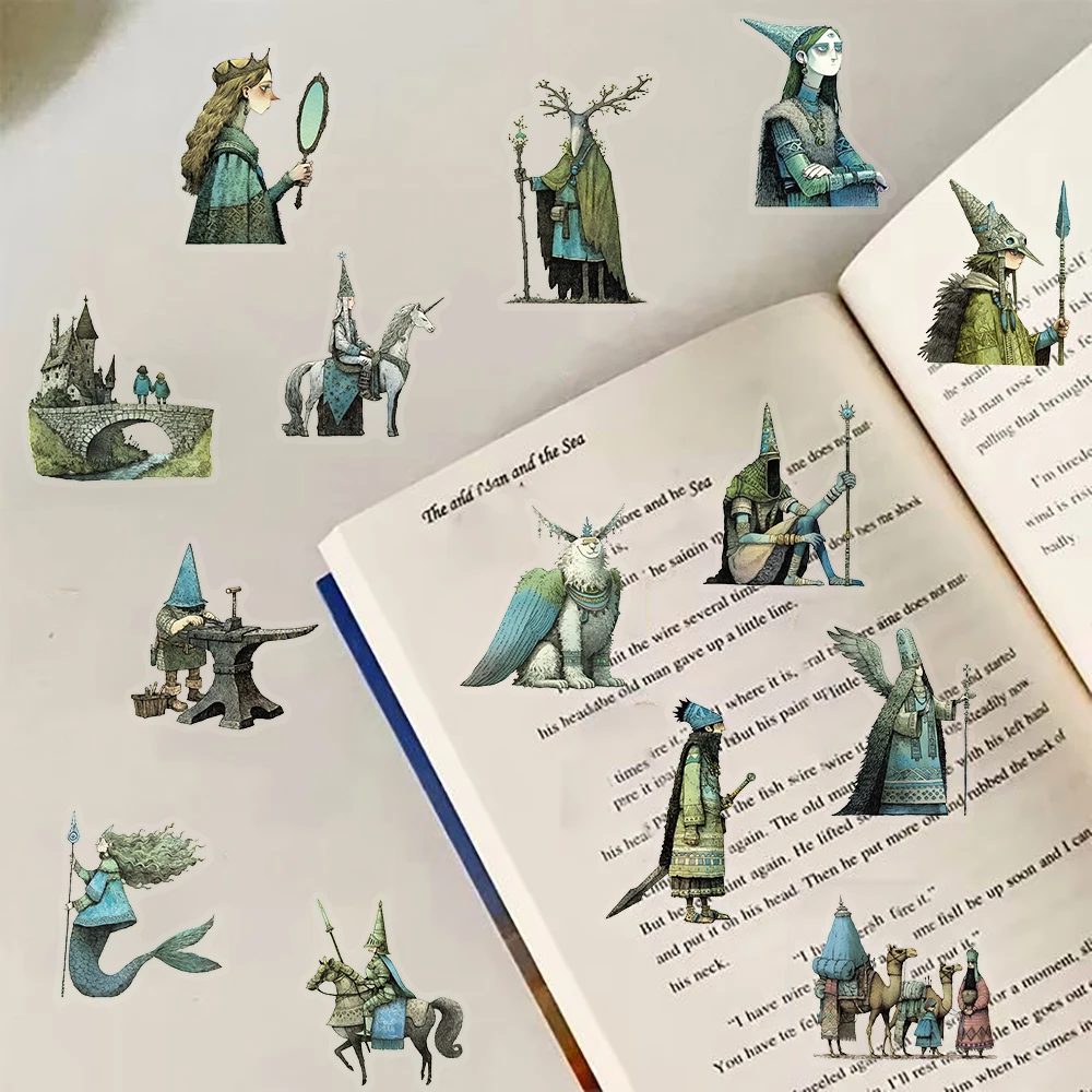 50 قطعة حكاية خرافية ماجيك العالم ملصق الحنين محمول الكرتون القهوة الهاتف الكتابة على الجدران الأمتعة القرطاسية المنزل الكتابة على الجدران ملصقات #4