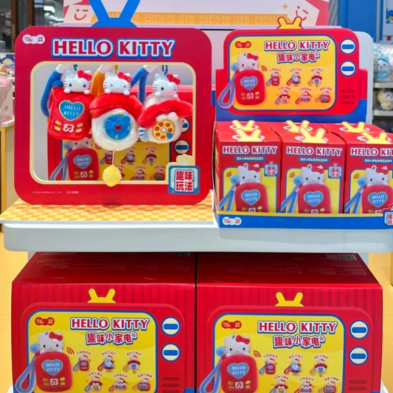 

Оригинальный набор Sanrio Hello Kitty: миниатюрные бытовые приборы, ароматические брелоки, милые плюшевые игрушки, подарки для девочек (слепая коробка)