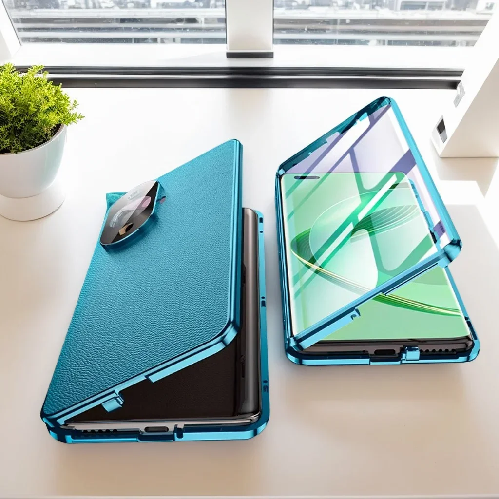 حافظة حماية كاملة 360 لهاتف هواوي نوفا Y73 Y70 Y71 Y72 Y72S Y91 غطاء هاتف من الجلد الزجاجي المقسى مصد حماية مزدوج الجوانب