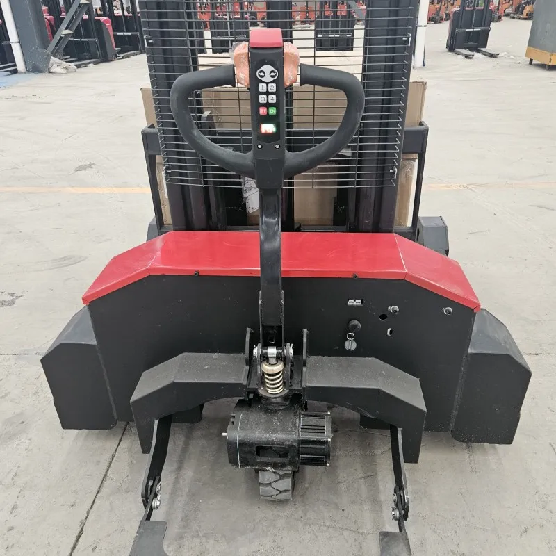 1500kg 2000kg Stacker Pallet Listrik Luar Ruangan Forklift Medan Kasar untuk Lokasi Konstruksi dan Jalan yang Berat