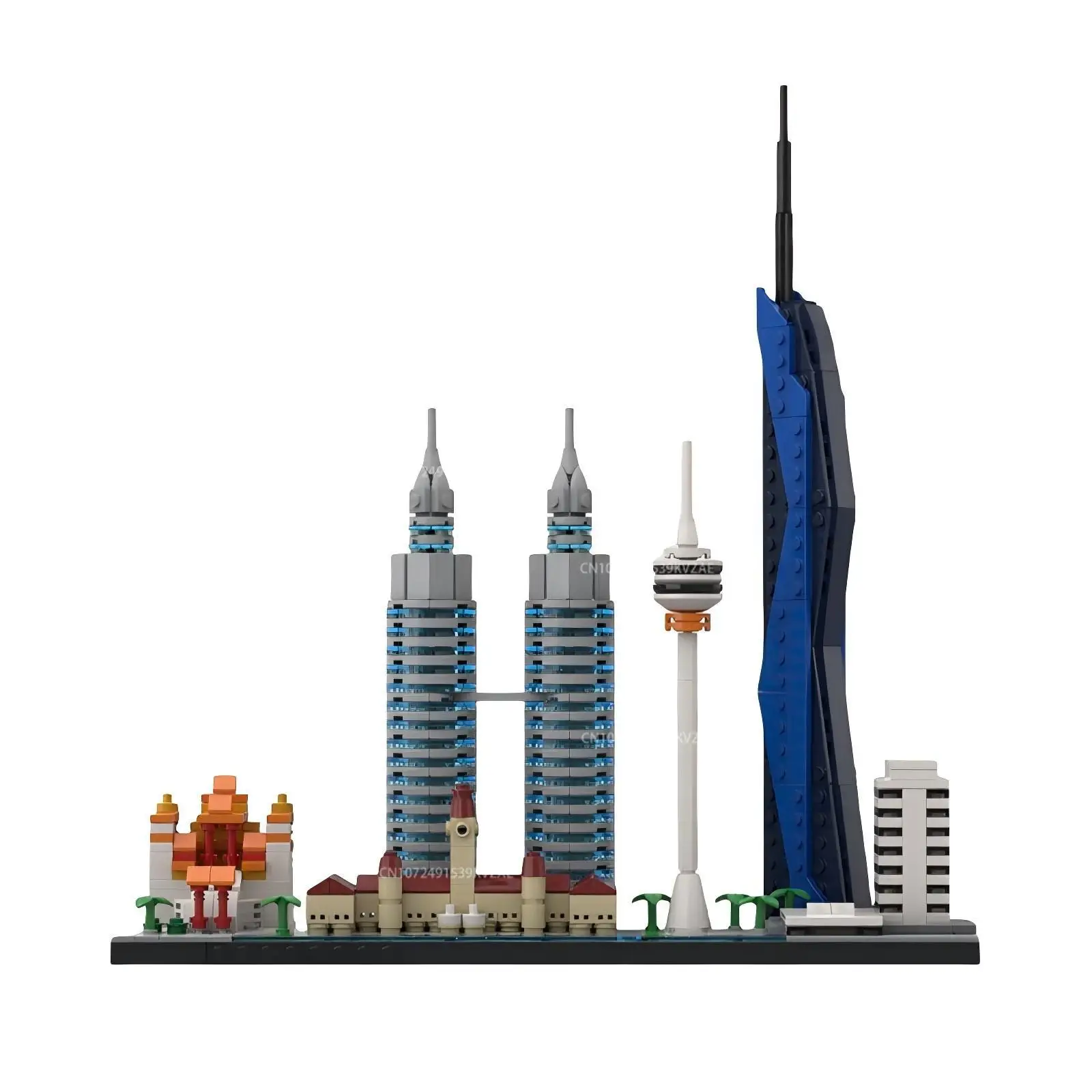MOC City Skyline Beroemde aantrekkingskracht Bouwstenen Seattle Kuala Lumpur Street View Architectuur Woondecoratie Speelgoed Kerstcadeaus