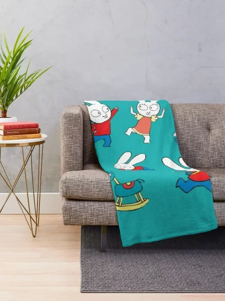 cool simon super rabbit Throw Blanket warm winter Plush Blankets