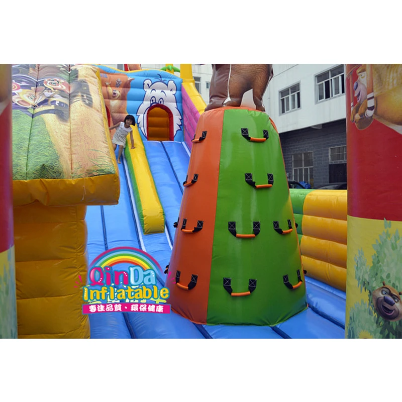 Castillo hinchable inflable para niños, parque infantil divertido, Tobogán, 10x6 metros