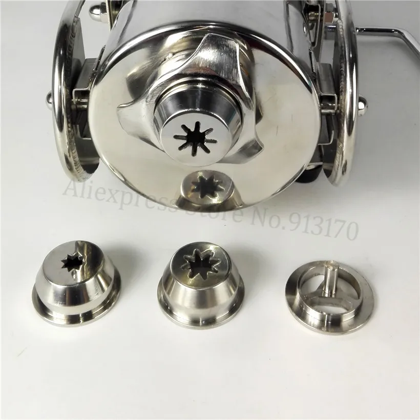 4 In 1 Churros Nozzle Modelling Lids Accessories Caps Spare Part Of Churros Extruder Machines Stainless Steel Fitings 2 Options