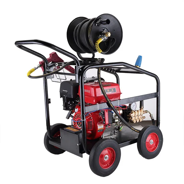 400 Bar Industrial and  Commercial Petrol High Pressure Cleaner with Hose Reel