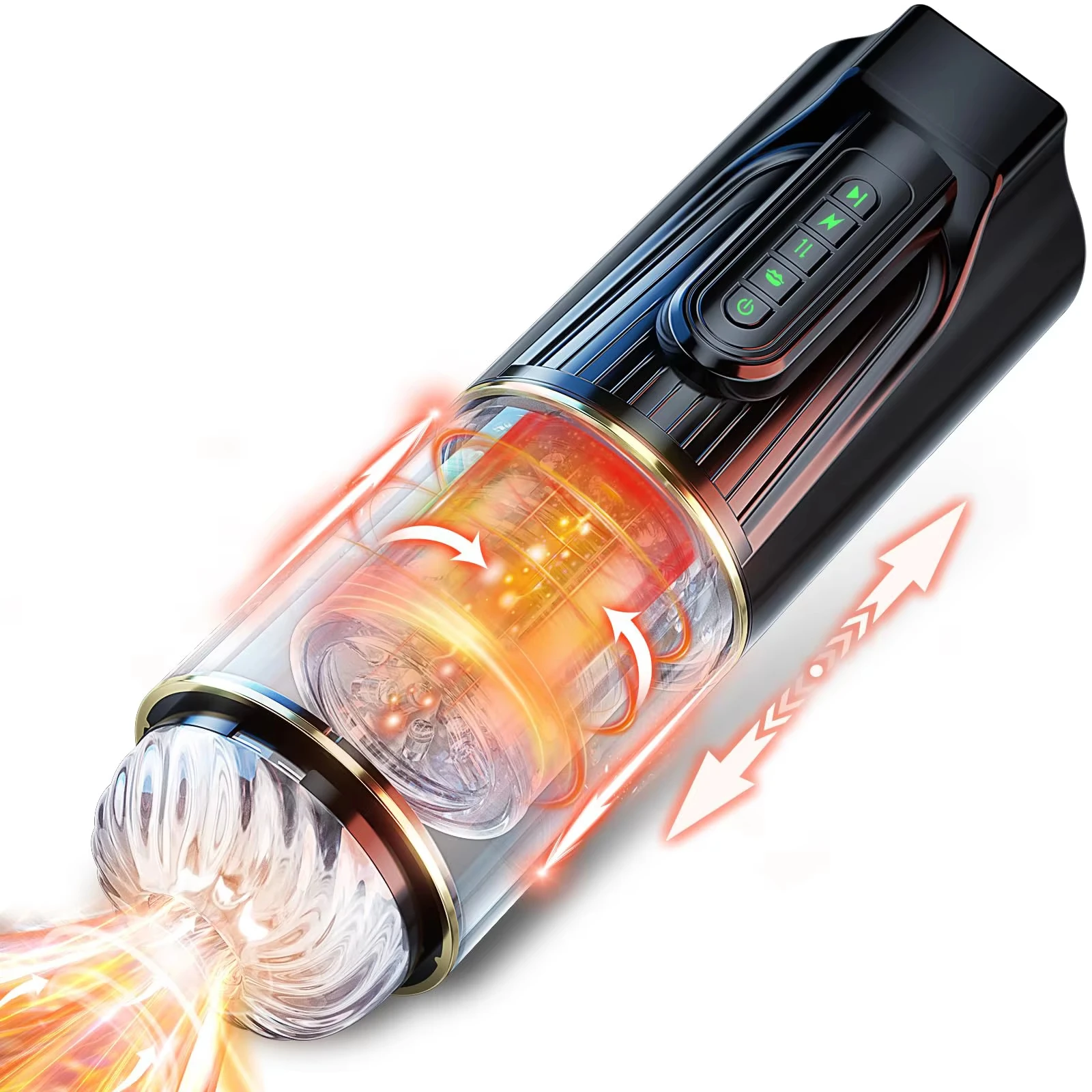 Automatic Male Masturbator Sex Toys for Men Penis Pump With 4 Sucking & 10 Thrusting & Rotating Pocket Pussy Masturbation Cup