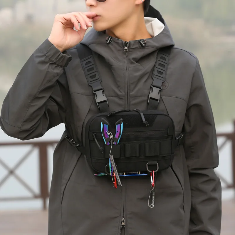 

Fishing Bag Men's Tactical The Multifunctional Bag Waterproof Molle Nylon Climbing Camping Backpack Outdoor Travel Vest Backpack