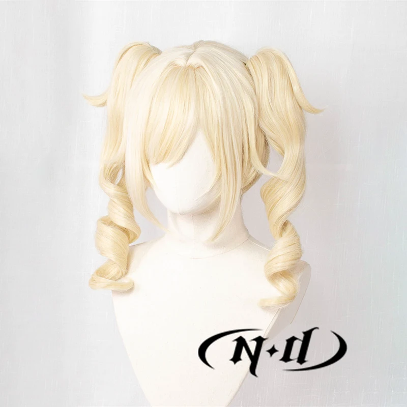 ND Barbara Parrucche Cosplay Genshin Impact Parrucche per capelli Cosplay Parrucchino per donne Comic Con Coser Costume Gioco Festa Resistente al calore