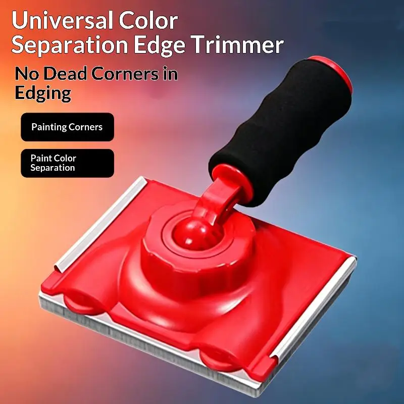 Non-slip Handle Latex Paint Edger Brush 1 Set Wall Ceiling Corner Trimmer for Home Painting Projects