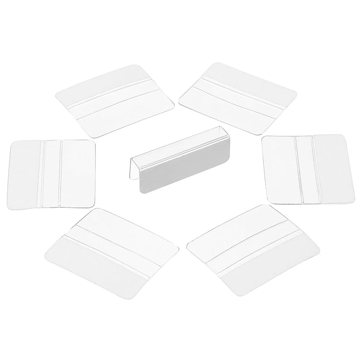 ABLQ Plastic Earrings Card Adapter Self-Adhesive Jewelry Display Adapter for Women Girls Earrings Necklace 200PCS