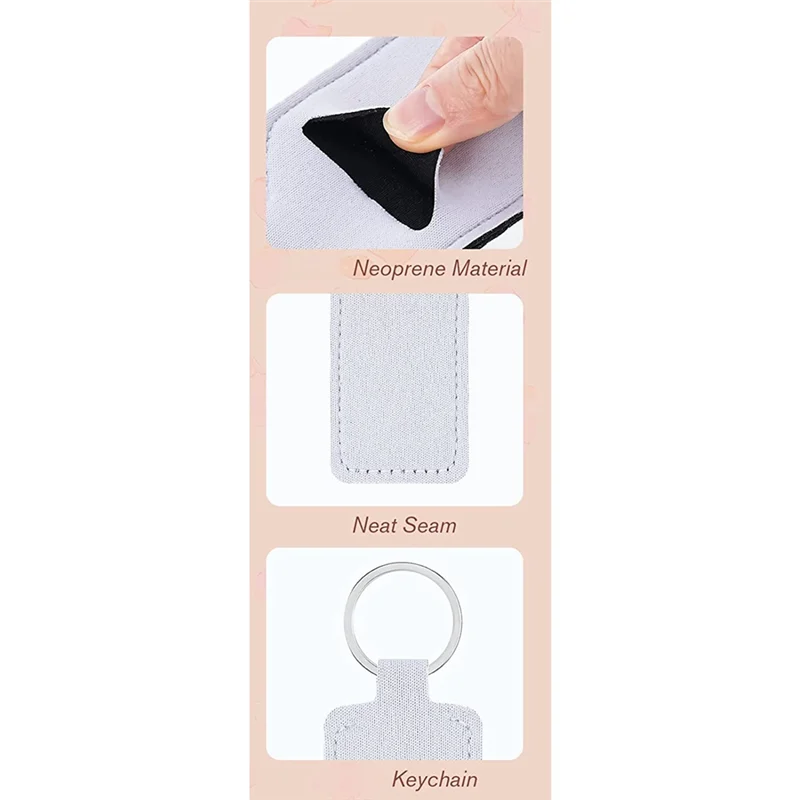 Abde-sublimação em branco pulseira chaveiro conjunto sublimação em branco conjunto com sublimação cordão batom titular chaveiro