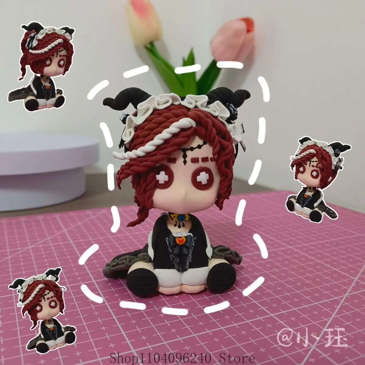 

Identity V Priestess Fiona Gilman Anime Handmade Clay Stand Posture Ornament Cartoon Characters Figurine Action Figure Toy Home