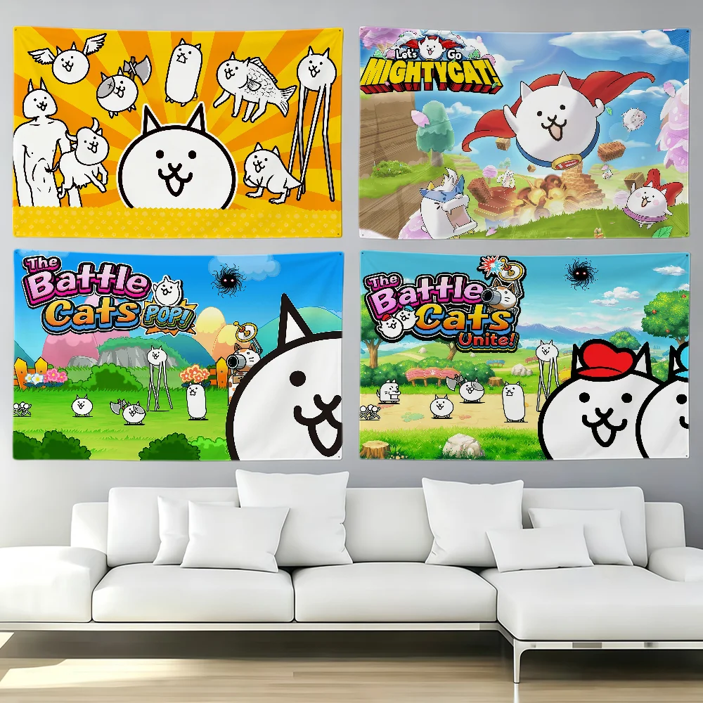 Party Games Popular - Popular Game The B-Battle Cats Flag