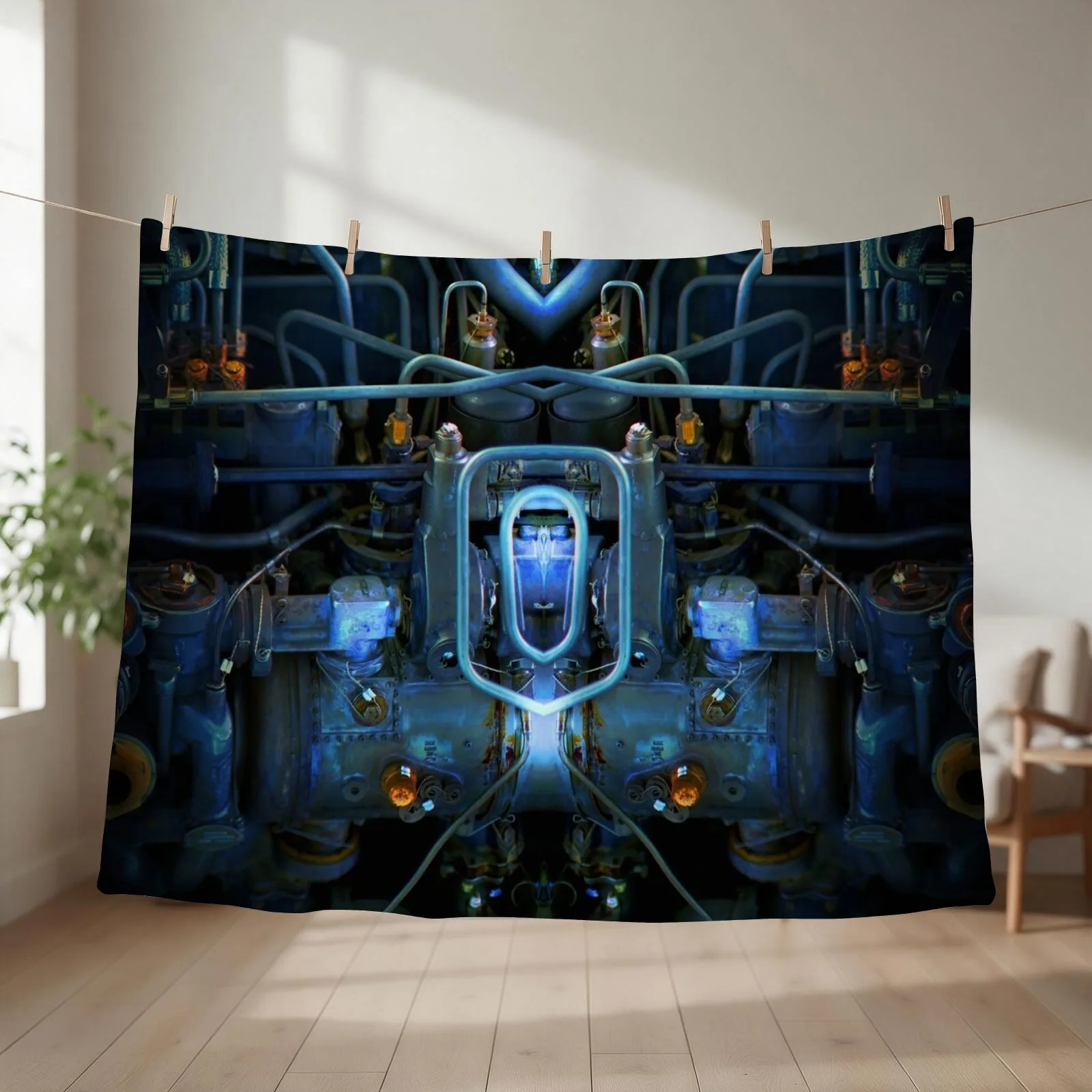 Glow In The Dark (THAT DOES NOT GLOW IN THE DARK) Throw Blanket couch cozy soft plush fuzzy picnic outdoor blanket