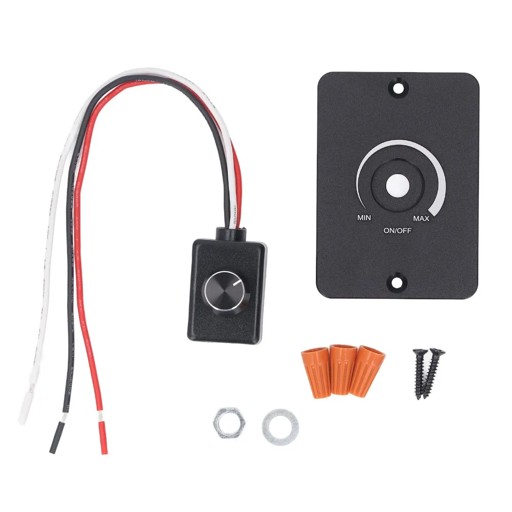 Easy ABS, Aluminum Alloy 12V Dimmer Switch 5A PWM LED Light Dimmer 12V Low Voltage Dimmer Switch Camper