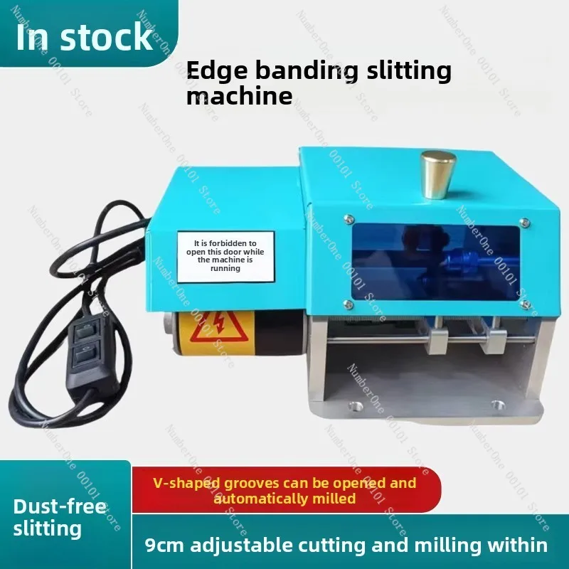 Mini automatic edge banding with edge banding strip slitting machine electric dust-free one into two burr-free folding edge