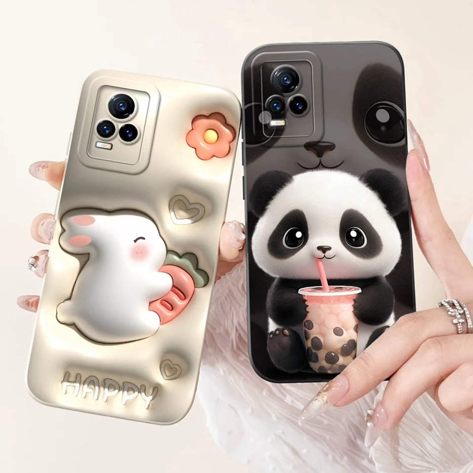 For Vivo V21e 4G Case V2061 Cute Funny Animals Painted Cover Soft Silicone Phone Case For Vivo V21 V 21 e VivoV21e Fundas Bumper
