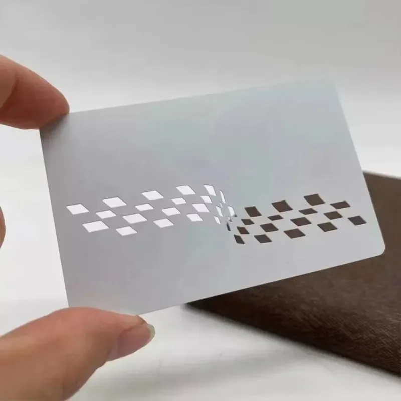 

Factory Direct Sale Durable Advertising Use Pre-Cut Metal Credit Card Blanks for Laser Engraving and Customization