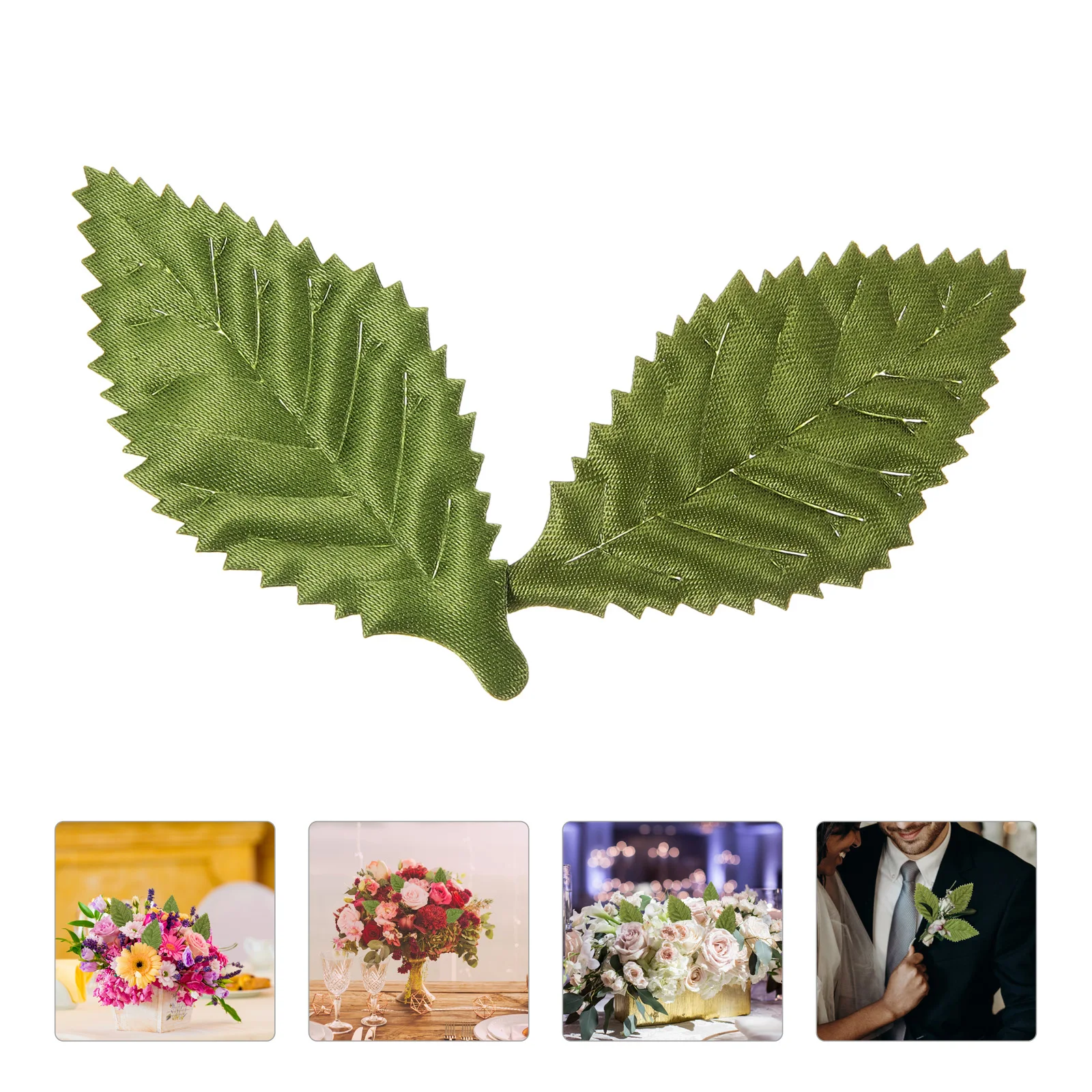200 قطعة من أوراق الراتنج الخضراء الاصطناعية ملحقات أوراق الراتنج نابض بالحياة أوراق الزهور المزيفة DIY بها بنفسك عصابات الزفاف التيجان الزينة