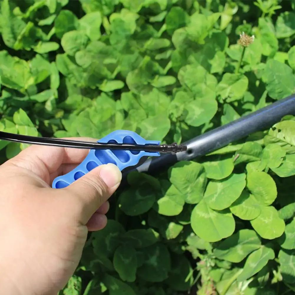 

2-в-1 пробойник для ирригационной трубки, капельный шланг, фитинг для труб PE, вставка, эффективный водопробивный инструмент 1/4 дюйма для орошения сада