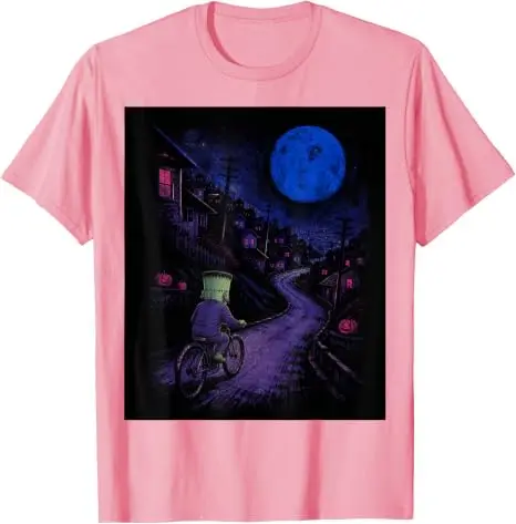 Frankenstein auf Fahrrad Halloween Fahrrad Radfahren T-Shirt Y2k Fahrradtour Vollmond Radfahren Gruselige Geschenke Grafik-T-Shirt Geschenke – Detail 11