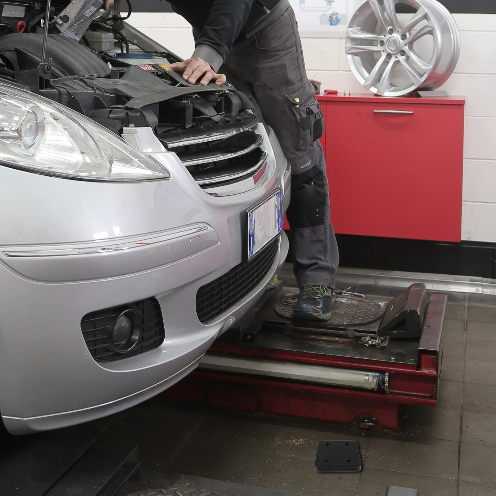 Almofadas de borracha para elevador automotivo, resistente ao desgaste, antiderrapante, substituição de almofada de suporte para piso de caminhão e carro