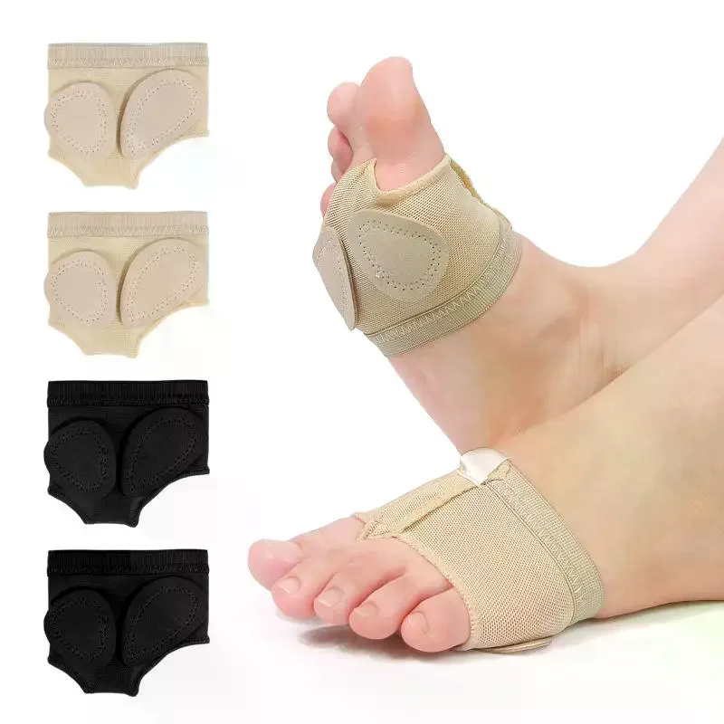 1Pair Belly Ballet Dance Forefoot Pad Protection Toe XS-XL Half Shoes Pad Foot Care Tool Dance Feet Pad Cushion Protector