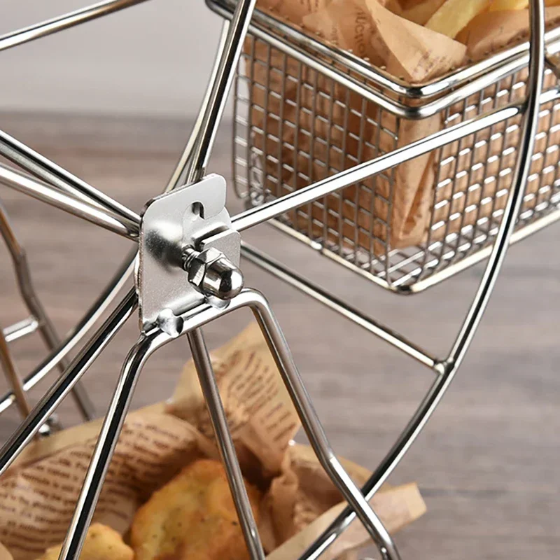 

New Metal Ferris Wheel Cupcake Gourmet Rotating Helf Vintage Frame Display Wedding Party Decorations Snack Rack Birthday