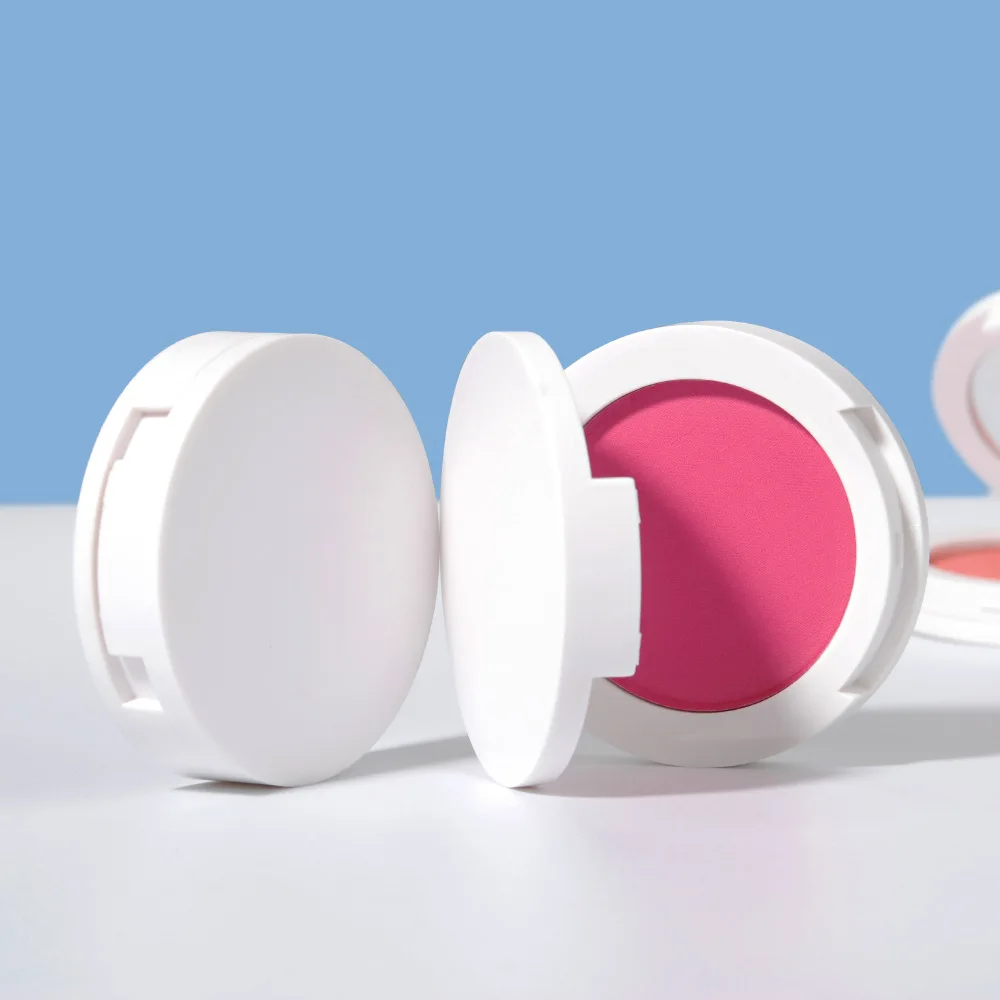 แป้งฝุ่นอัดแข็ง Perona riasan พีชสีชมพูจานกลม12สีสินค้าตรา
