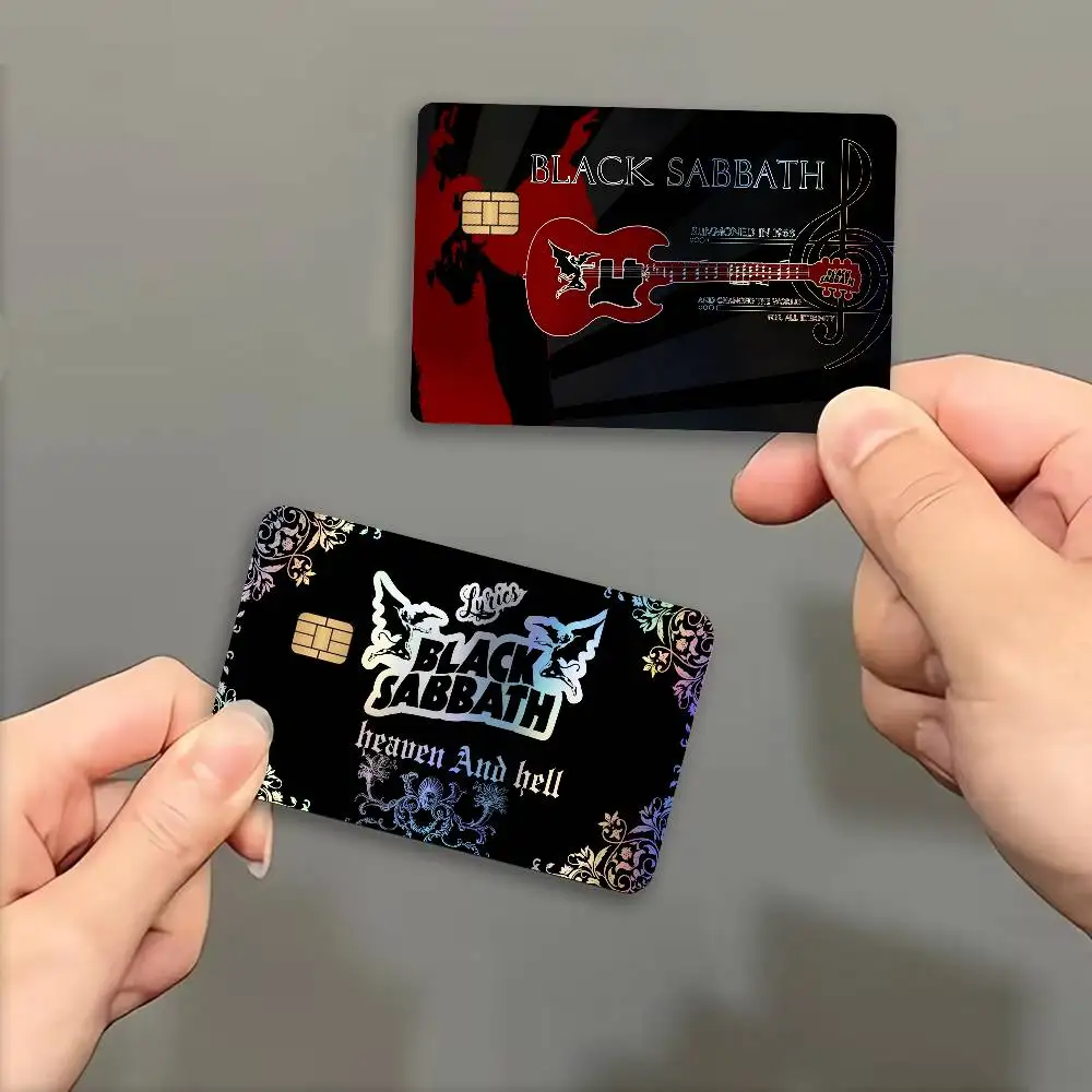 Band B-blackS S-sabbathS Laser Glitter Bank Card Stickers Fashion Multi Scene Art Decor Decals
