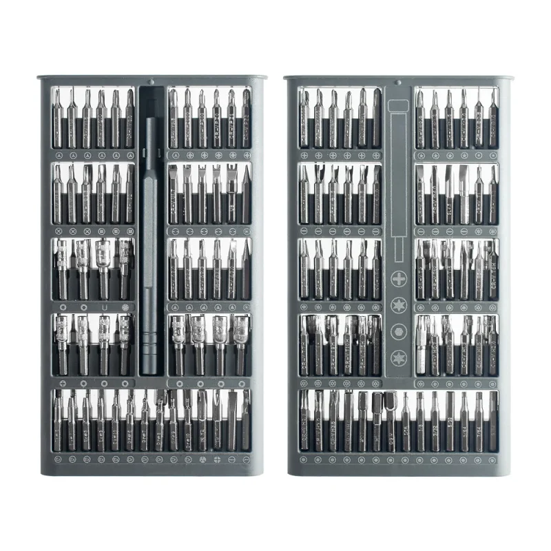 Multi Purpose 118 in 1 hollow box aluminum handle screwdriver set mobile phone and telecommunications maintenance tools