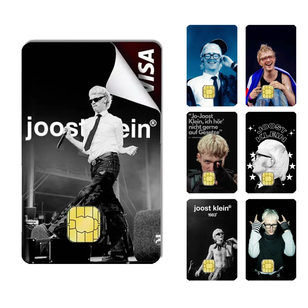 Singer J-Joost K-Klein Stickers Cartoon Credit Card Visa Debit Bank Charge Card Bus Metro Waterproof Sticker Decal Decoration